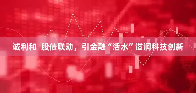 诚利和  股债联动，引金融“活水”滋润科技创新